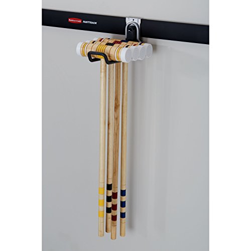 Rubbermaid Fasttrack Ladder Hook Garage Wall/Ladder Hanger Wall Mount and Heavy Duty Organization for Home/Garage/Wall/Shed (Pack of 6) - size: 1 Count (Pack of 6), style: Ladder Hook