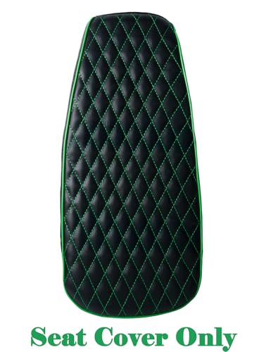 JMCHstore Green Diamond Stitch Retro Upgraded 17'' Seat Cover for Coleman BT200X Mini Bike 196cc, Hisun 200-7 for Viper 200cc Trail Bike Cushion Replacement Parts - color: Green