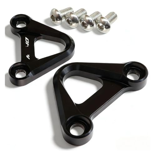 2025 Rear Footrest Passenger Foot Peg Blanking Plate Compatible With MT10 FZ10 2016-2023 MT-10 FZ-10 Motorcycle Pedal Hook(Black B)