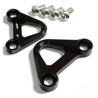 2025 Rear Footrest Passenger Foot Peg Blanking Plate Compatible With MT10 FZ10 2016-2023 MT-10 FZ-10 Motorcycle Pedal Hook(Black B)