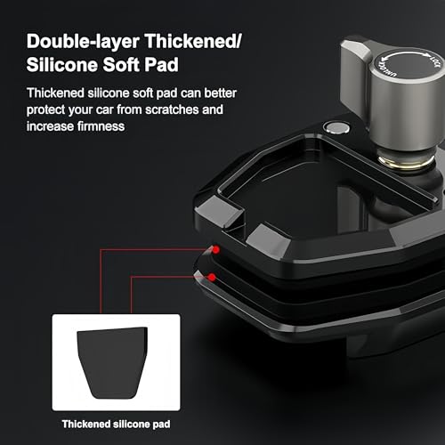 Motorcycle Windshield Clip Mount, 180° Adjustable Quick Release Camera Holder Compatible with GoPro Hero 13/12/11/10/9/8, DJI Osmo Action 5/4/3, Insta360 X5/X4/X3/X2 & More Action Cameras