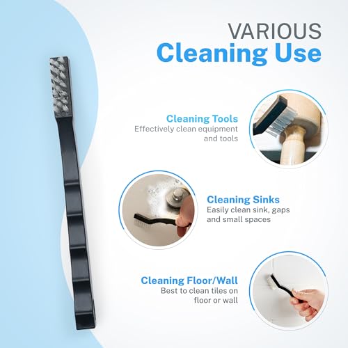 Nanoskin 6-Pack Toothbrush Style Brushes - Professional Detailing Brush Set, Car Interior and Upholstery Cleaning, Durable Nylon Bristles, Precision Automotive Cleaning, Essential Detailer's Toolkit