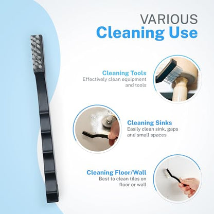Nanoskin 6-Pack Toothbrush Style Brushes - Professional Detailing Brush Set, Car Interior and Upholstery Cleaning, Durable Nylon Bristles, Precision Automotive Cleaning, Essential Detailer's Toolkit