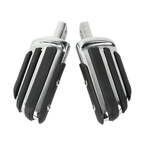 TCMT Driver Pilot Male Mount-Style Footpegs Fits For Harley Davidson Models With Male Mount-Style Foot Peg Support - color: Chrome, size: Stype D