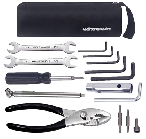Motorcycle Repair Tool Kit for Harley Davidsons Motorcycles,Bike Basic Repairs Tool Set,Roadside Kit,Gift for Father Husband Christmas Birthday