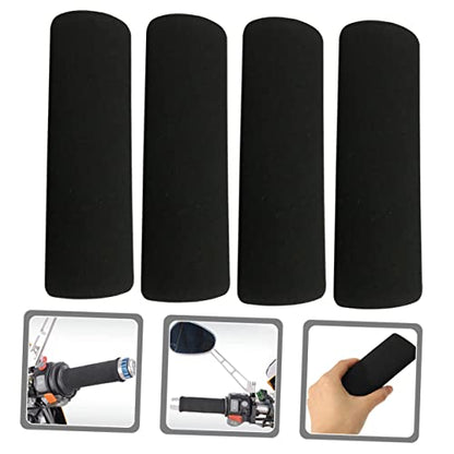 BESPORTBLE Motorcycle Handlebar Grips 4Pcs Non-Skid Sponge Covers Foam Grip Sleeves for Vibration Absorption Comfortable Motorcycle Handlebar Protection 4.72X1.37In