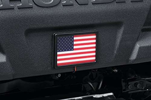 Kuryakyn 2892 Motorcycle Lighting Accessory: Freedom Flag LED Light Kit, 4" x 6", Black - color: Black