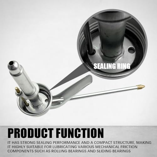 2PCS Oil Can Pump Oiler, Manual Pump Oiler, Pump Oil Can with Metal and Long Spout, 200ml Gun Oiler Spray Can Hand Pump Oil Cans Accessories for Lubrication Need of Cars Motorcycles