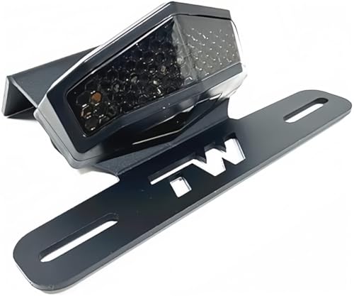 TW200 Fender Eliminator Kit - Tail Tidy Compatible with 1989-2024 TW 200 - License Plate Bracket with Rear Tail Brake Light (Smoke) - color: Smoke