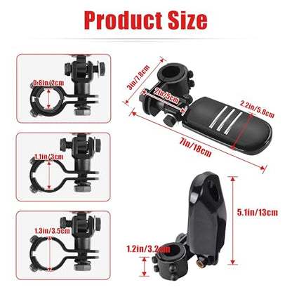 Goldfire Motorcycle Footpegs Engine Guard Footrest 1.25" Highway Pegs,32mm Adjustable For Harley Road Glide Street Glide Softail Glide Sportster Glide Electra Glide Road King Accessoreis