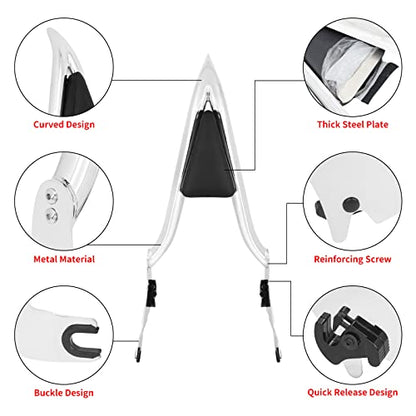 09-25 Sissy Bar Backrest, Detachable Passenger Backetst Sissy Bar Fit for Harley Touring Street Glide Road Glide Road King Electra Glide 2009-2025 Chrome - color: Chrome, size: 22"- Detachable Split