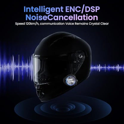 Y3 Helmet Bluetooth Intercom Headset (More Suitable for Couples), Auto Answer Phone, Music, Intercom, Active Noise Cancellation, Waterproof (2 Pack) - size: 2 pack