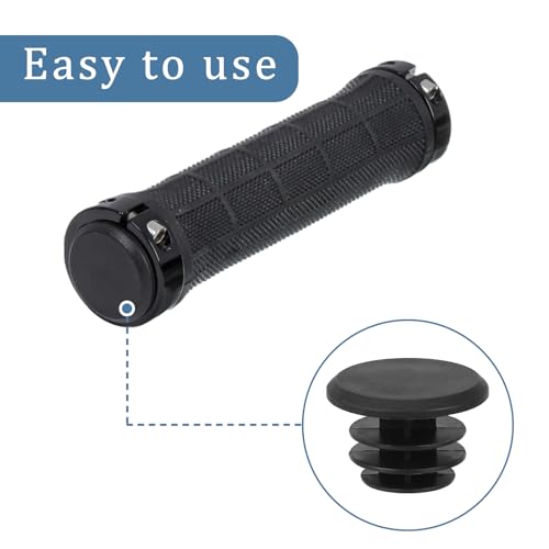 10-Piece Black Plastic Bike Handlebar Plugs - Bar End Caps for Road & Mountain Bikes