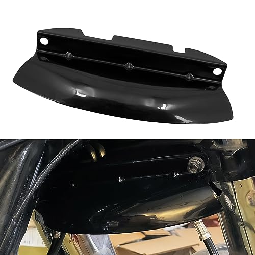 Motorcycle Lower Triple Tree Wind Deflector Fit for Harley Touring Electra Glide Road Glide Road King Street Glide 2014-2023 - color: Black