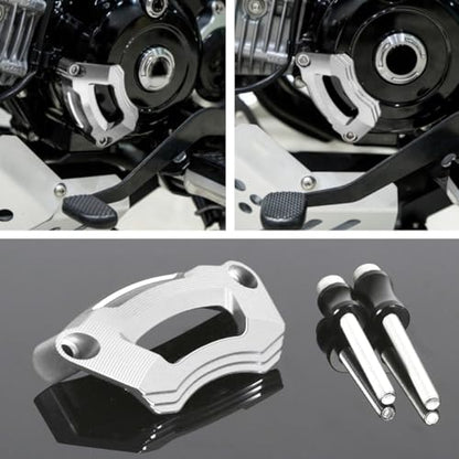 Monkey 125 Engine Stator Crash Guard Compatible with Monkey125 Dax125 Grom125,Cross Cub 110,Ducks125,CT125 Trail 125,Super Cub C125,Super Cab 110 2022-2024 CNC 3D Motorcycle Engine Protector(Silver) - color: Silver