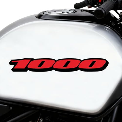 Motorcycle Reflective Vinyl Fairing Sticker Decal for GSXR1000 (Red) - color: Red