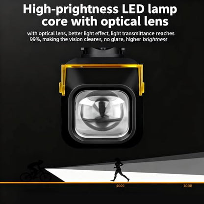 Ultra-Bright Rechargeable Bike Light, IPX5 8 Modes Including Fog Lights, Type-C Fast Charging, Rear Light with 6 Modes – Ideal for Night Riding, Mountain Biking, Commuting, Road Cycling