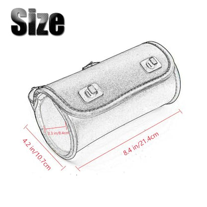 kucehiup Motorcycle Handlebar Bag,Universal Barrel Roll Tool Bag