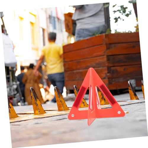 1Set Roadside Safety Reflective Triangle Durable Car Warning Sign for Emergencies Lightweight Portable Reflective Safety Tool for Road Construction Vehicle Breakdown