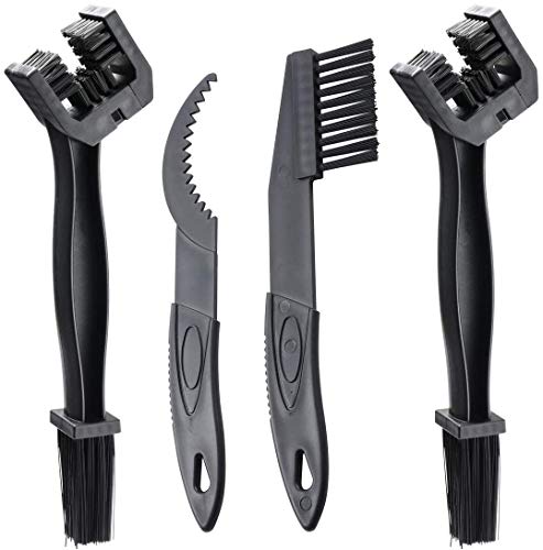 Chain Crankset Brush Bicycle Chain Cleaner Tool for Motorcycle MTB Mountain Road Bike - color: Black