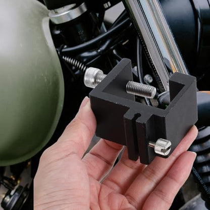 POPETPOP Universal Motorcycle Chain Alignment Tool and Roller Tensioner Guide Heavy-Duty Chain Adjuster for ATV Maintenance Repair Equipment