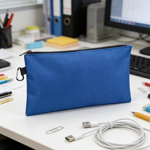 6 Pcs Tool Pouch with Zipper, Small Zipper Tool Bags, Multipurpose Utility Storage Organizer Pouches for DIYers, Electricians, Mechanics