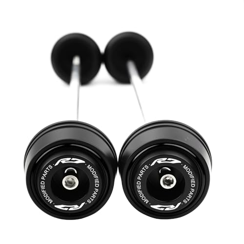 Compatible with YZFR7 R7 YZF R7 YZF-R7 2021 2022 2023 2024 2025 2026 Motorcycle Front & Rear Wheel Fork Axle Sliders Crash Protectors Accessories (Black) - color: Black