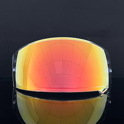 Neotec 2 Helmet Visor Replacement for,CNS-3 UV Protection Helmet Face Shield Compatible with SHOEI Neotec 2(Revo Clear Red) - color: Revo Clear Red- Day and Night Use