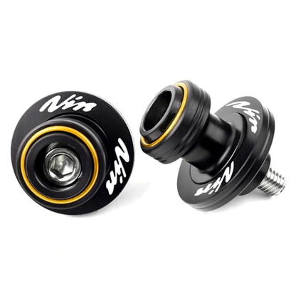 Compatible With Ninja 300 Ninja 250 ZX6R ZX10R 1998-2011 ZX12R ZX-14R Vulcan S 650 Z750 S R CNC M10X1.25 Motorcycle Swingarm Spool Sliders Rear Stand Swing Arm Sliders (Gold) - color: Gold