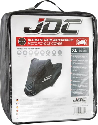 JDC Motorcycle 100% Waterproof Cover - Ultimate RAIN (Heavy Duty, Soft Lining, Heat Resistant Panels, Taped Seams) - XL Low - size: XL Low