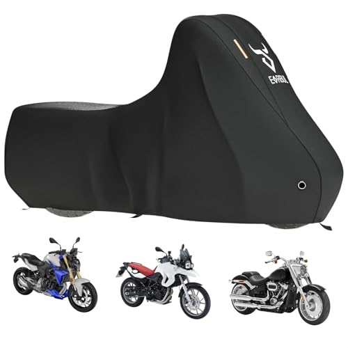 EVRBUL Motorcycle Cover Waterproof Heavy Duty 420D Outdoor Motorbike Sun Cover Compatible with Harley Heritage Softail Classic Fat Boy Softail Slim and up to 98’’ Most Motorcycle (Without Side Box) - size: 98’’-No box