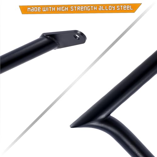 Kinglemc Crash Bar Engine Guard Highway Bar for Honda 750 VT750 VT750C VT400 Shadow Aero Phantom Spirit (Updated-Black) - color: Updated-Black
