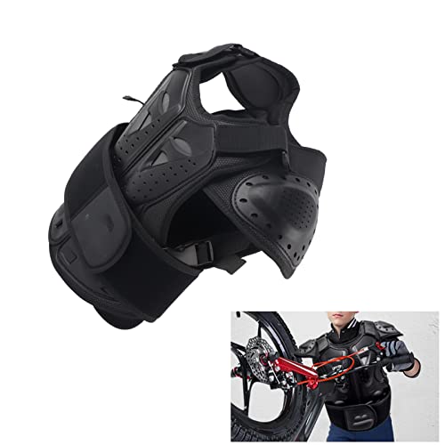 Kids Riding Armor Kids Cycling Armor Youth Body Protector Child Protective Vest Chest Back Protector Reflective Adjustable Hook and for Motorcycle Scooter - size: Small