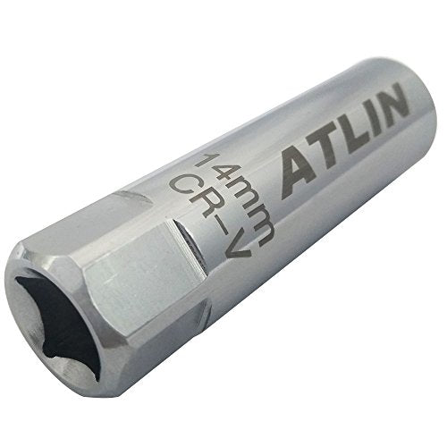 ATLIN 14mm Spark Plug Socket - Thin Wall Spark Plug Socket - Compatible with BMW, MINI, Nissan