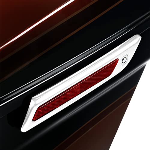 HR3 Auburn Sunglo & Black Hole With Rich Bourbon Hard Saddlebags Compatible with 2019 CVO Limited FLHTKSE (Replace for OEM) Fit for 2014-2023 Harley Touring Models - color: Auburn Sunglo & Black Hole With Rich Bourbon