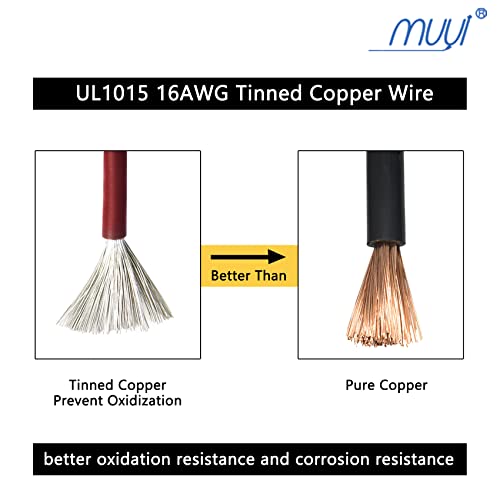 MUYI 2Pin Way 16AWG Waterproof Wire 1.5mm Series Terminal Connector-5 Kit - style: 2wire connector(5 sets)