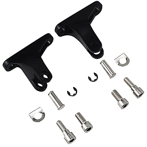Rear Passenger Mini Footboard Mount Fit for Harley Touring Models 1993-2024 Road King FLHR Road Glide FLTRX Street Glide FLHX Electra Glide FLHT,Black