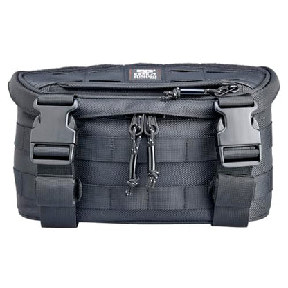 Biltwell Exfil-7 2.0 Motorcycle Bag - Universal Bag for Handlebars Risers Front Fork, Compatible with Touring and Cruiser Motorcycles