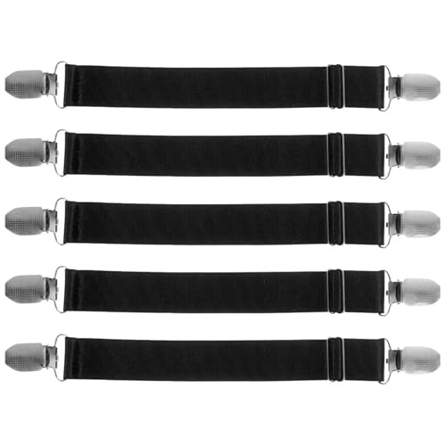 12Pcs Elastic Boot Strap Pant Leg Clip Multi-Functional Anti-Slip Bands for Bikers Adjustable Comfortable Riding Motorcycle