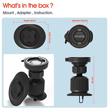 sincetop Car Phone Mount with Lock Hook, Horizontal Vent Fin Holder, One Hand Quick Mount & Release - color: Car Phone Mount【Air Vent Hook】