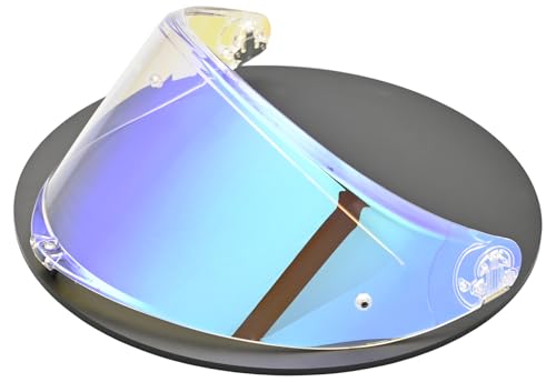 Compatible With K6S Visor K6 Face Shield Replacement Tinted Visor Helmet Accessories (Transparent Revo Blue) - color: Transparent Revo Blue
