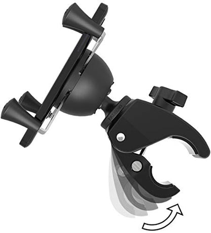 RAM MOUNTS X-Grip Phone Mount with Tough-Claw Clamp, Adjustable Handlebar & Rail Mount for Motorcycle, Bike & ATV, B Size 1" Ball RAM-HOL-UN7-400U