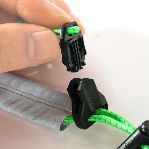2 PCS Reflective Bands for Cycling, Reflective Pants Straps with Zip Tie Design, Night Riding Safety Bands for Bicycle, Running & Outdoor Activities, Green