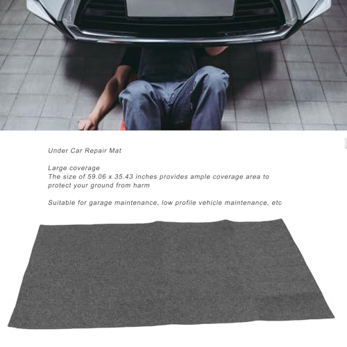 Oil Spill Mat for Under Car, Reusable Protect Garage Floor Mat, WaterproofBacking Oil Absorbent Pads Driveway Drip Pad for Motorcycle, 59x35.43in