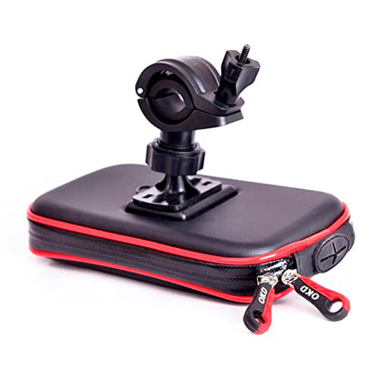 Upgrade Waterproof Motorcycle Phone Holder Bag Bicycle Rainproof GPS Phone Holder Bike Handlebar Support Moto Mount Card Slots (XL) - size: XL