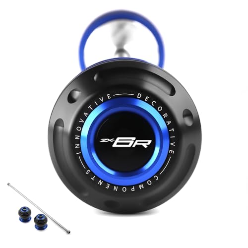 Motorcycle Front Axle Fork Wheel Crash Protector Slider Compatible With K.awasaki Ninja ZX6R 2024 2025 2026 | ZX-6R ZX 6R ZX636 Ninja636 Accessories (Blue) - color: blue