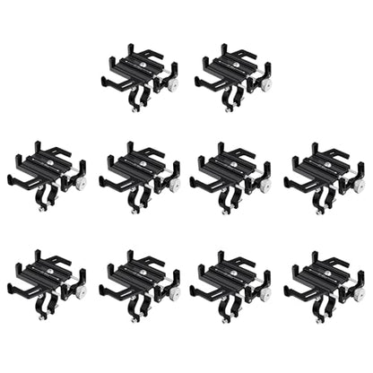 NineLeaf 10PK Bike Phone Mount Holder, Aluminum Motorcycle Phone Mount, Handlebar Mounted Cell Phone Holder for Bike, Camera Friendly, Rotatable, Universal Bicycle Phone Mount for 2.2-3.7 Inch Phones - color: 10PK