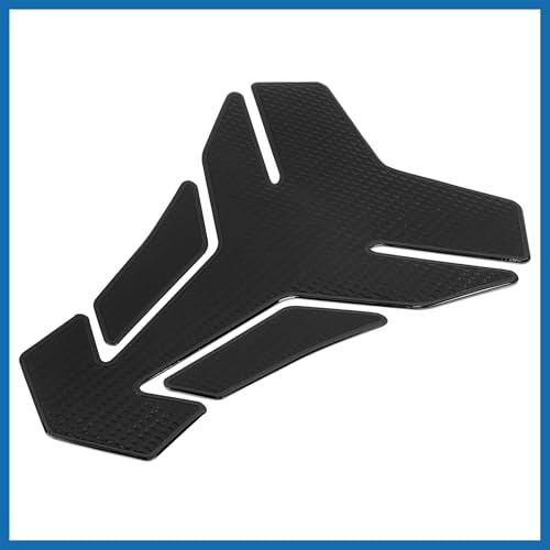 Motorcycle Gas Oil Fuel Tank Protector PVC Rubber Pad Emblem Badge Sticker Black Protector Decal Item Replacement