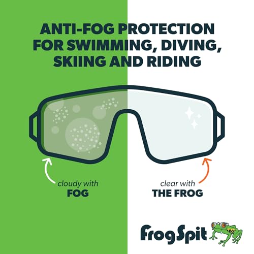 Frog Spit Anti-Fog Concentrate and Wipes - 2 oz. Bottle of Anti-Fog Solution, 6 Travel Wipes - Anti Fog for Glasses, Goggles, Face Masks, Helmet Face Shields - size: 2 Ounce and 6-Pack Wipes