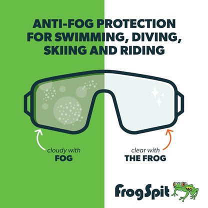 Frog Spit Anti-Fog Concentrate - 2 oz. Bottle of Anti-Fog Solution, 2 Pack - Anti Fog for Glasses, Goggles, Face Masks, Helmet Face Shields - size: 2 Count 2 Ounce